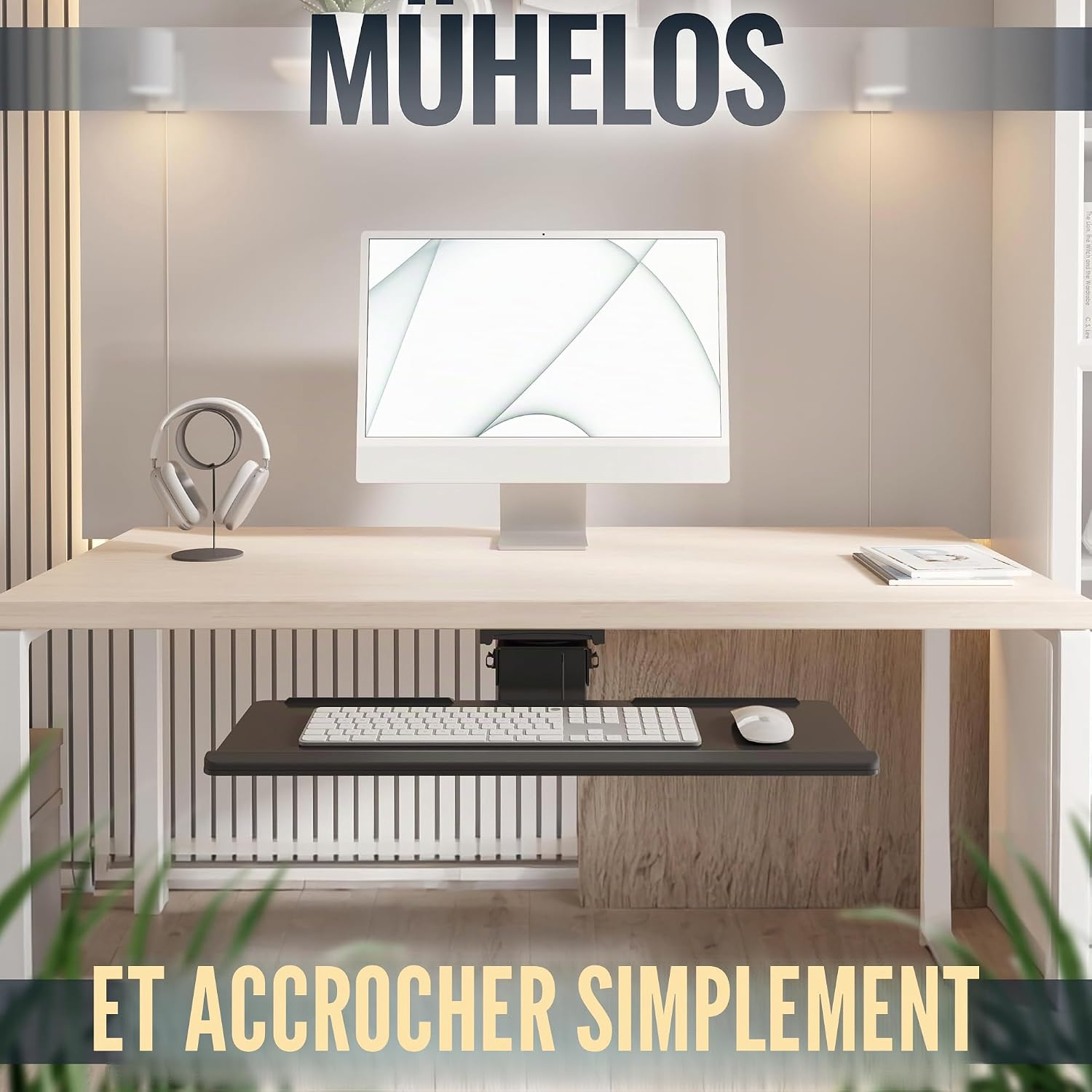 Detalle 2 de RICOO CZ0300 tiroir clavier extensible 440–710 mm