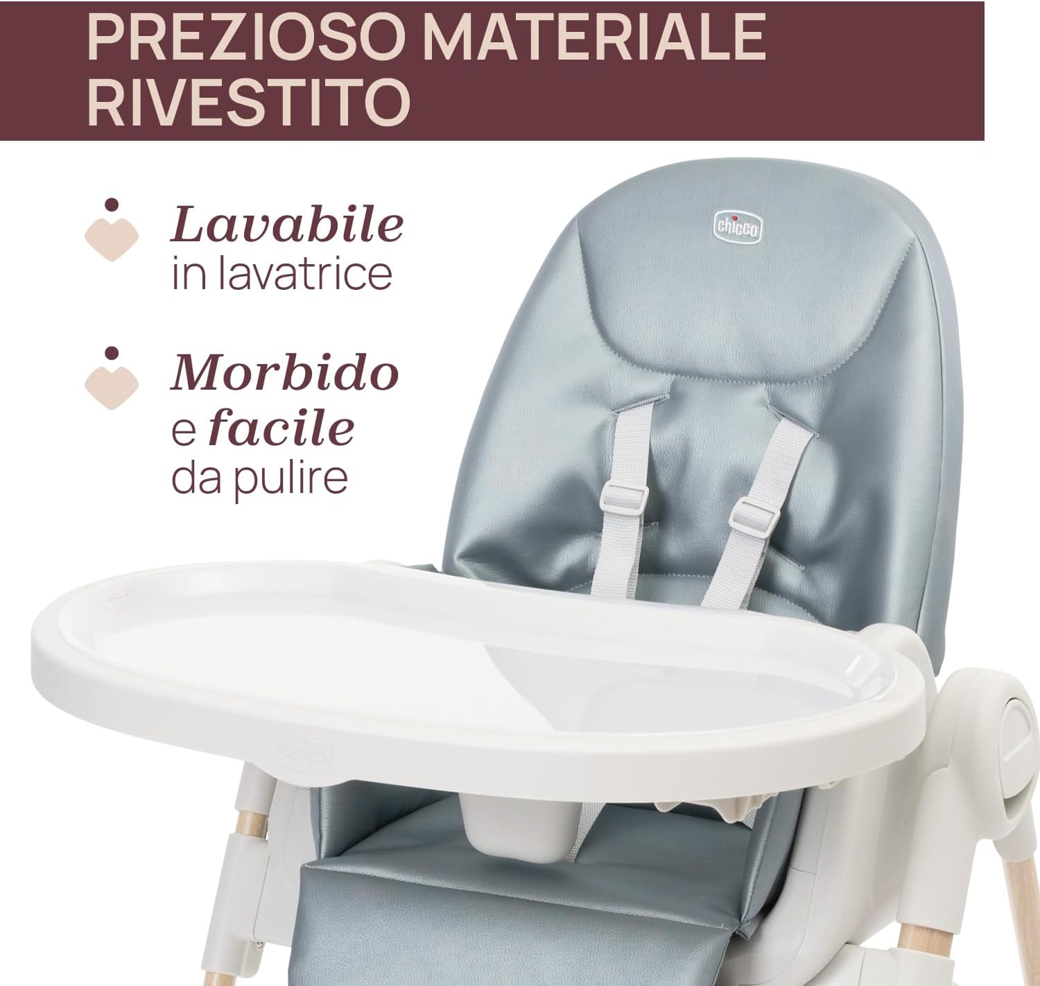 Detalle de Chicco Polly Armonia: seggiolone evolutivo 0–40 kg, verde