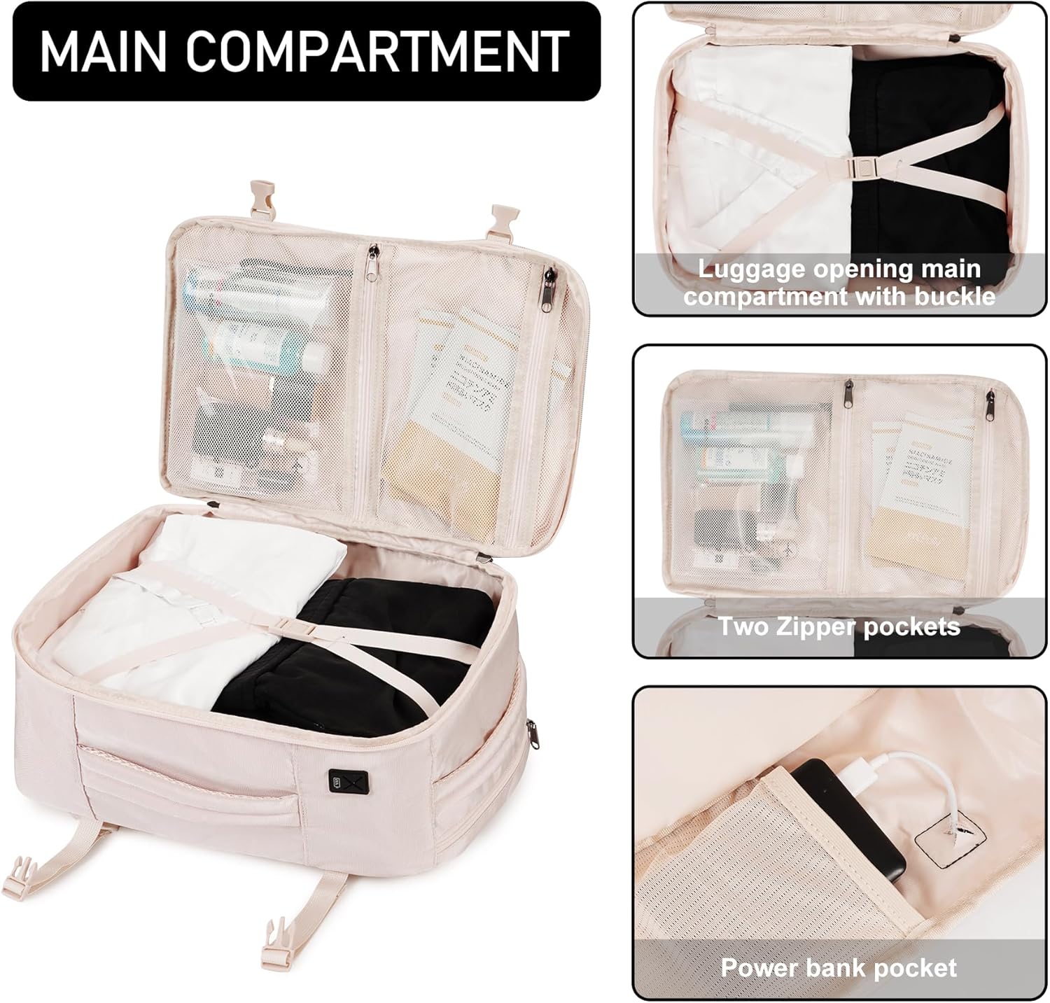 Detalle 2 de ECOHUB Ryanair Handgepäck-Rucksack 20 l