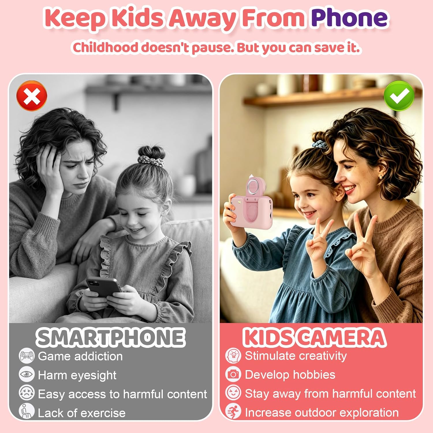 Thumbnail 5 de Makolle Upgrade Kids Selfie Camera 1080P