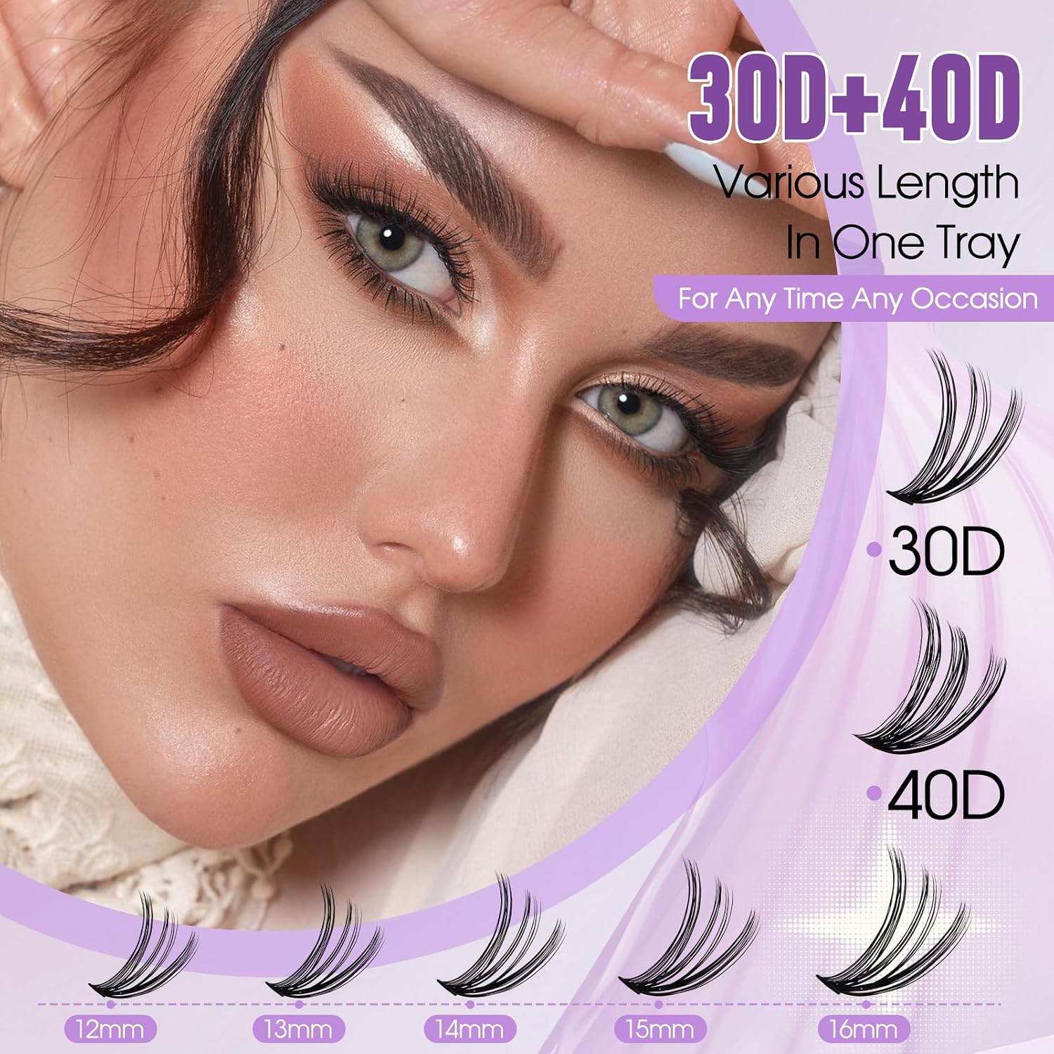 Detalle 2 de Wendy Lashes Lash Clusters Kit 280 pcs