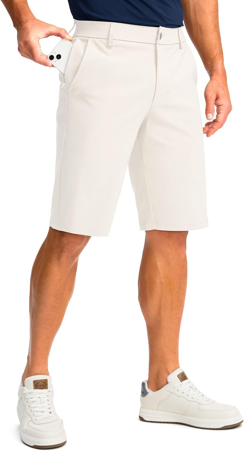Detalle de G Gradual Men's Golf Shorts, 11-Inch Inseam, 4 Pockets, Stretch, UPF 50+