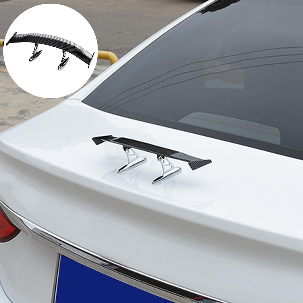 Thumbnail 6 de JSCARLIFE Universal Car Mini Spoiler Wing — Carbon Fibre ABS, 30cm rear wing
