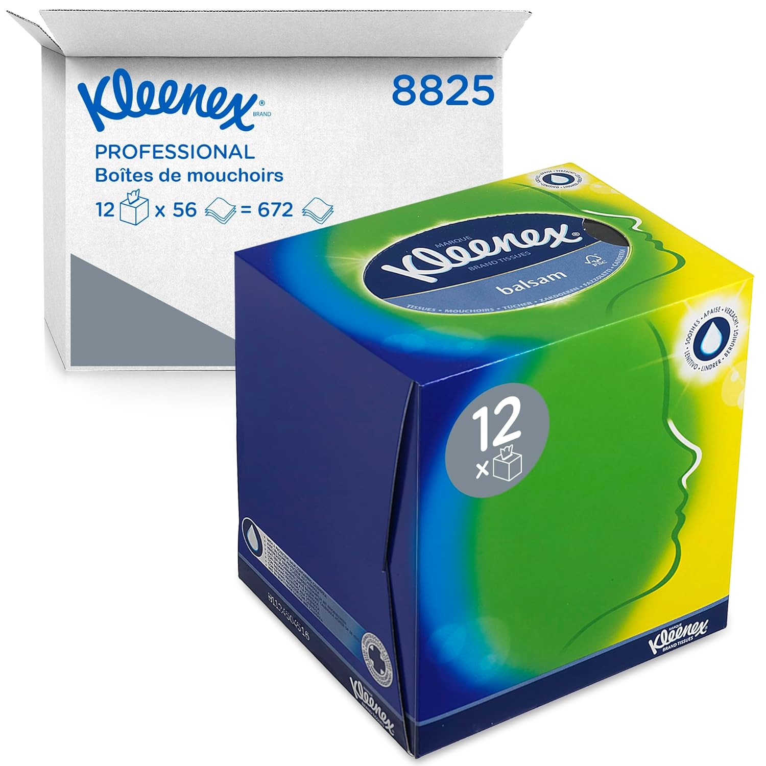 Detalle de Kleenex Mouchoirs Boîte Cubique 672 🧻