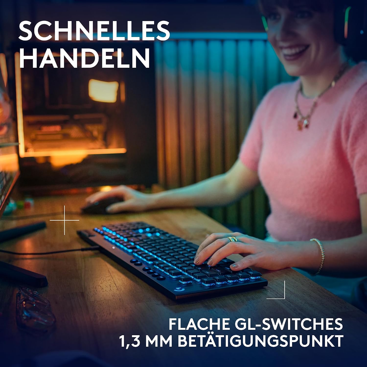 Detalle de Logitech G G915 X – Kabelgebundene Gaming-Tastatur