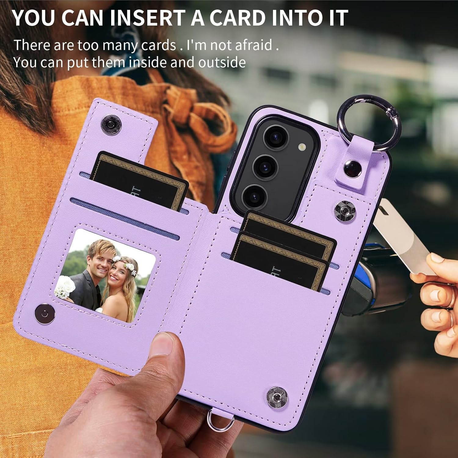 Detalle de Galaxy S23 Wallet Case with PU Leather