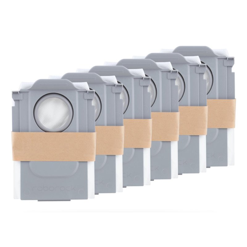 Detalle de Bolsa para polvo Roborock RRDE-CDYCX0-QREVO-06 Gris – Pack 6 unidades para S8 MaxV Ultra, S8 Max Ultra y Q Revo