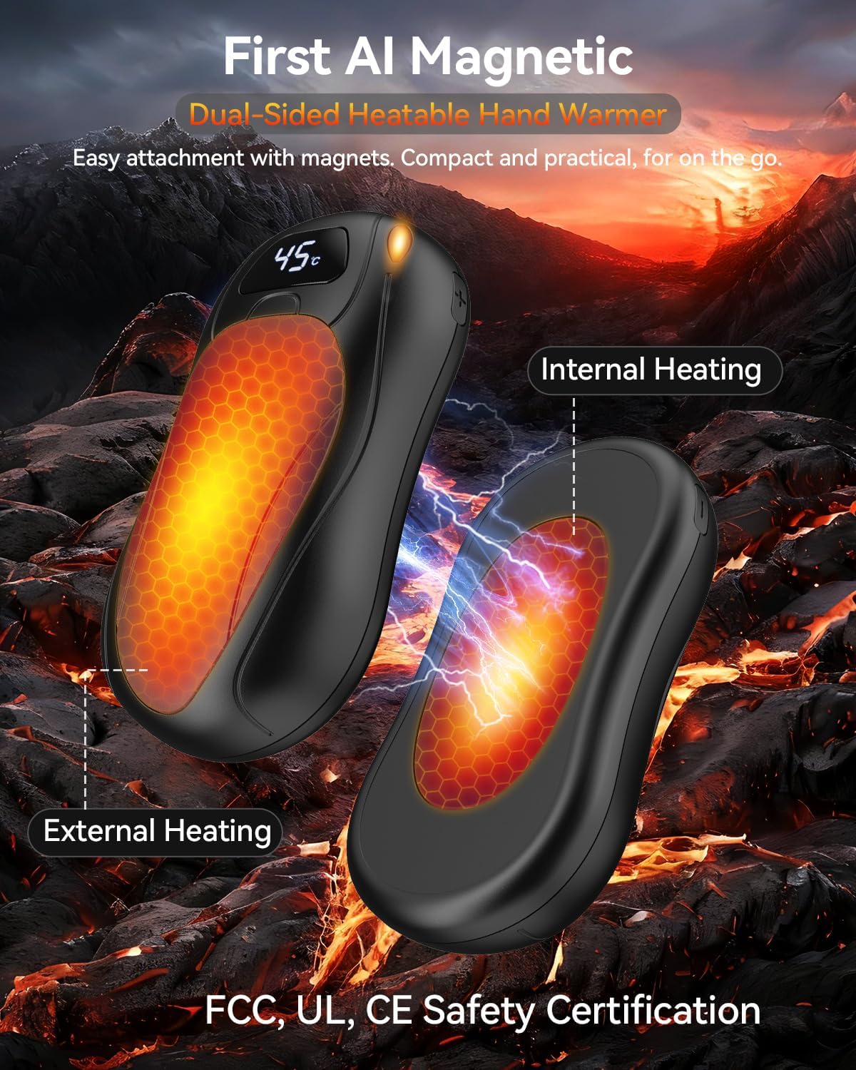 Thumbnail 6 de Rechargeable Hand Warmers 6000mAh LED Display ♨