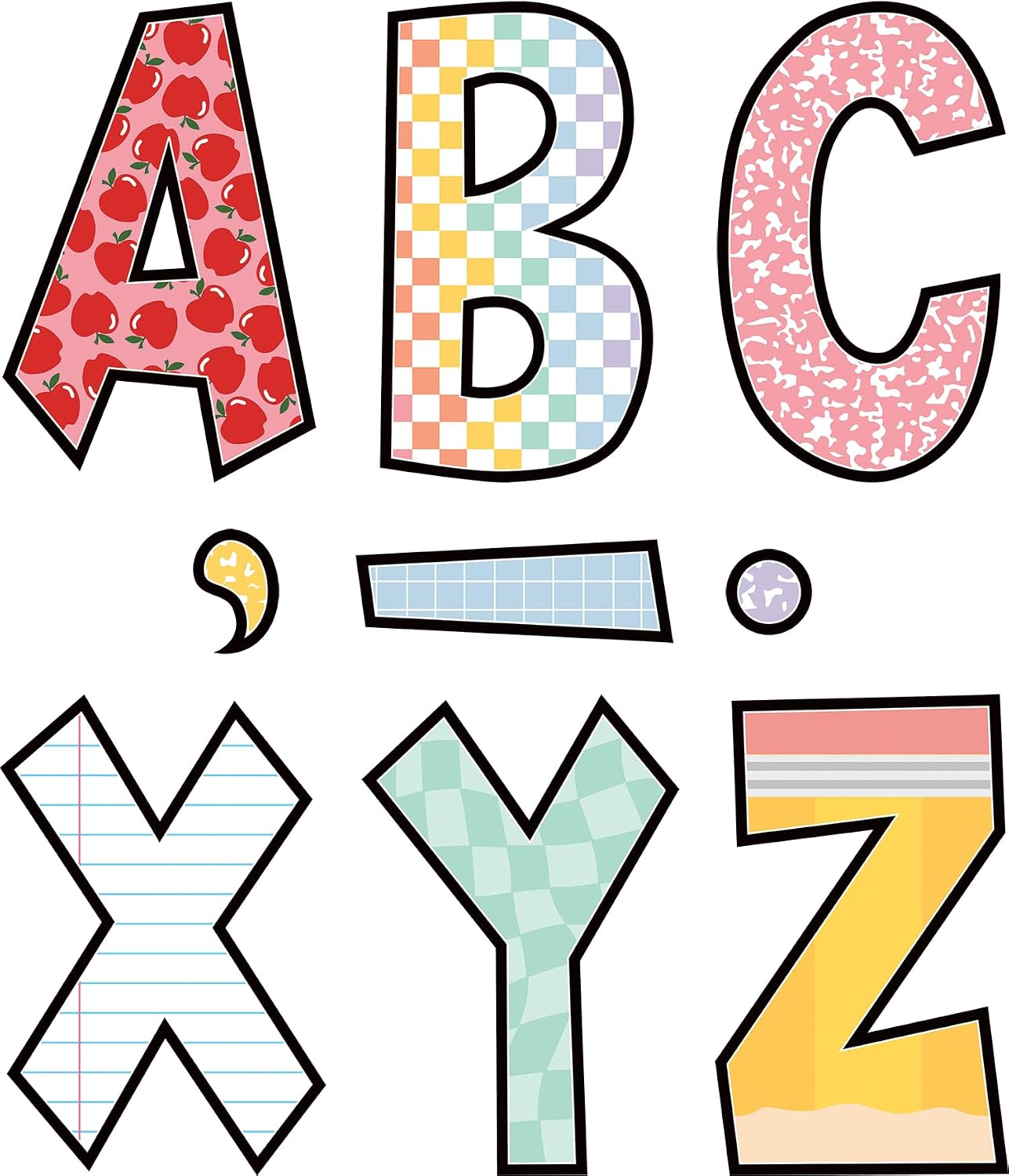 Detalle de Teacher Created Resources Classroom Letter Set, 7-inch