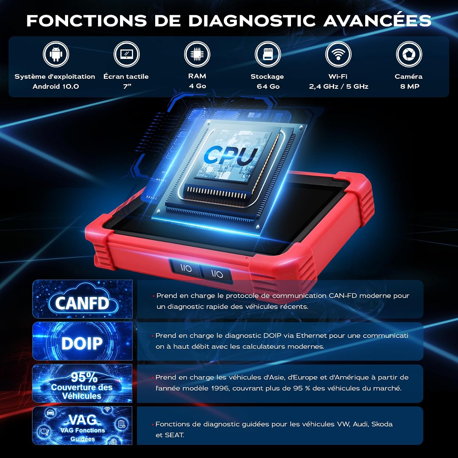 Thumbnail 5 de LAUNCH CRP919MAXBT OBD2-diagnosescanner XUJX431PROV5 met Bluetooth