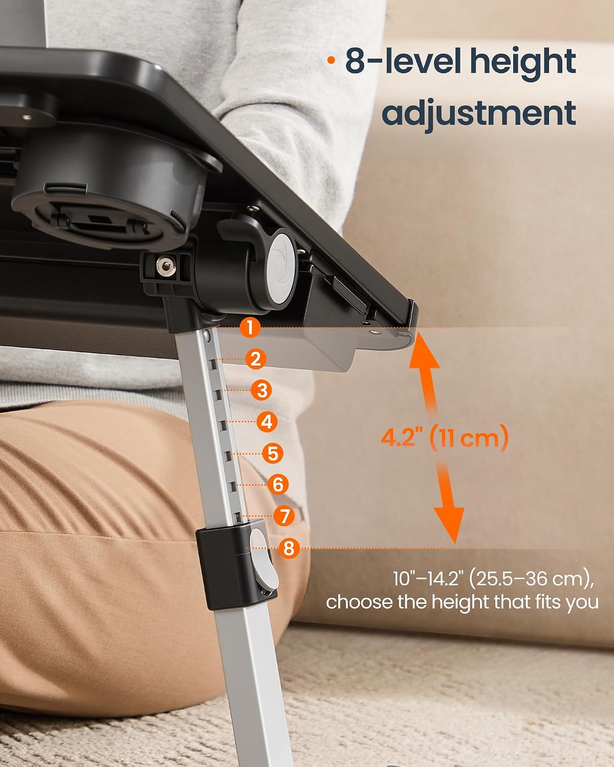 Thumbnail 6 de SONGMICS HOME Adjustable Laptop Desk, 55.1 lb Capacity