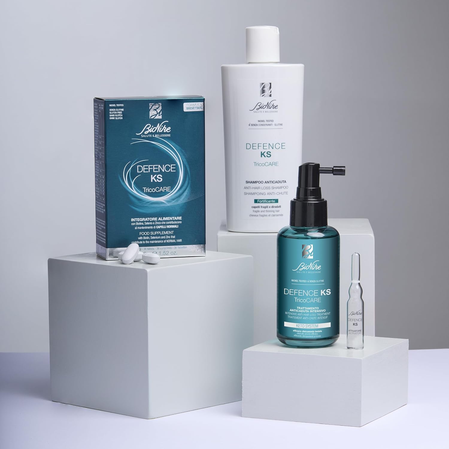 Detalle de BioNike Defence KS TricoCARE Shampoo Anticaduta 200 ml