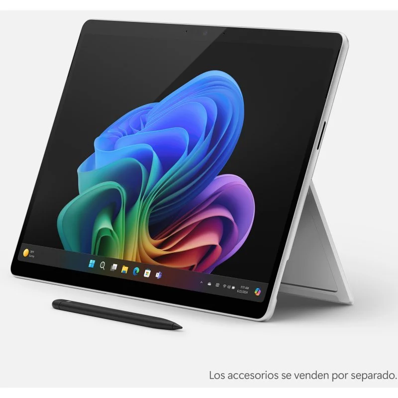 Detalle de Microsoft Surface Pro 11 OLED (Platino) con 16 GB RAM y 512 GB SSD – 13 pulgadas táctil