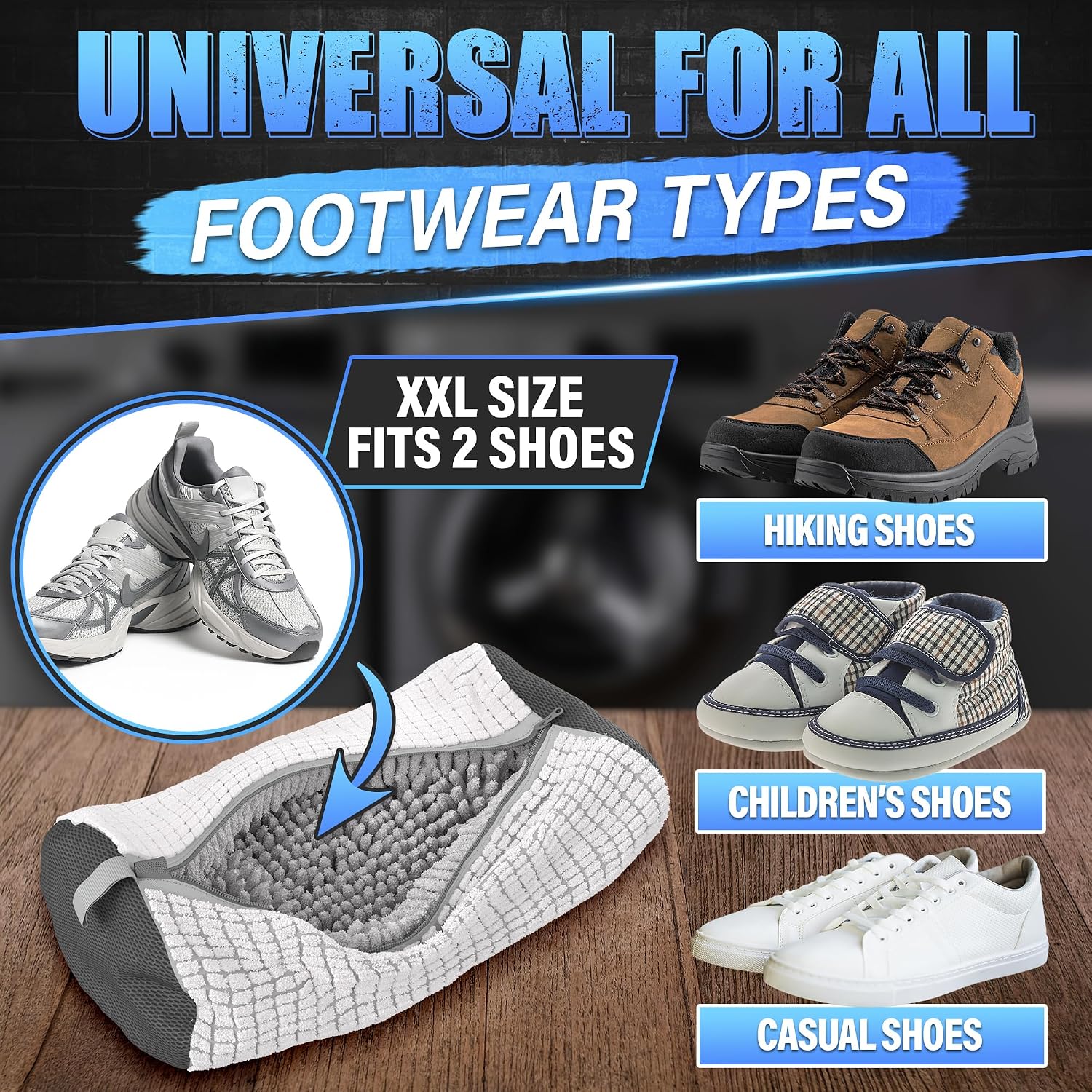 Detalle de XXL Shoe Washing Machine Bags