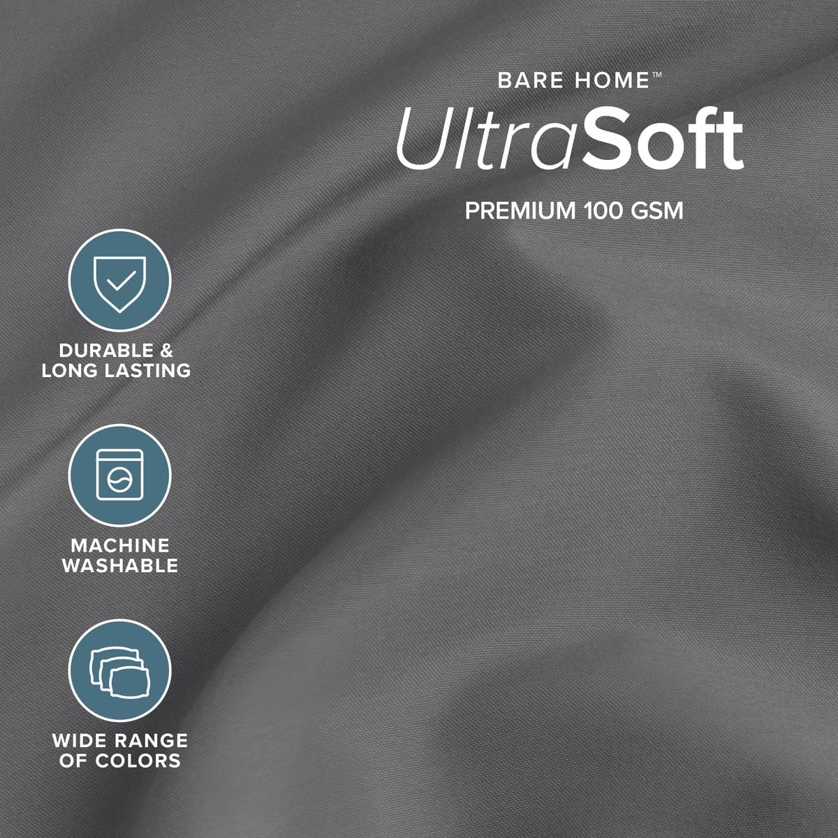 Detalle de Bare Home Queen Sheet Set, 1800 Thread