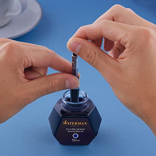 Thumbnail 6 de Waterman tinta para pluma estilográfica azul serenidad, 50 ml ✒
