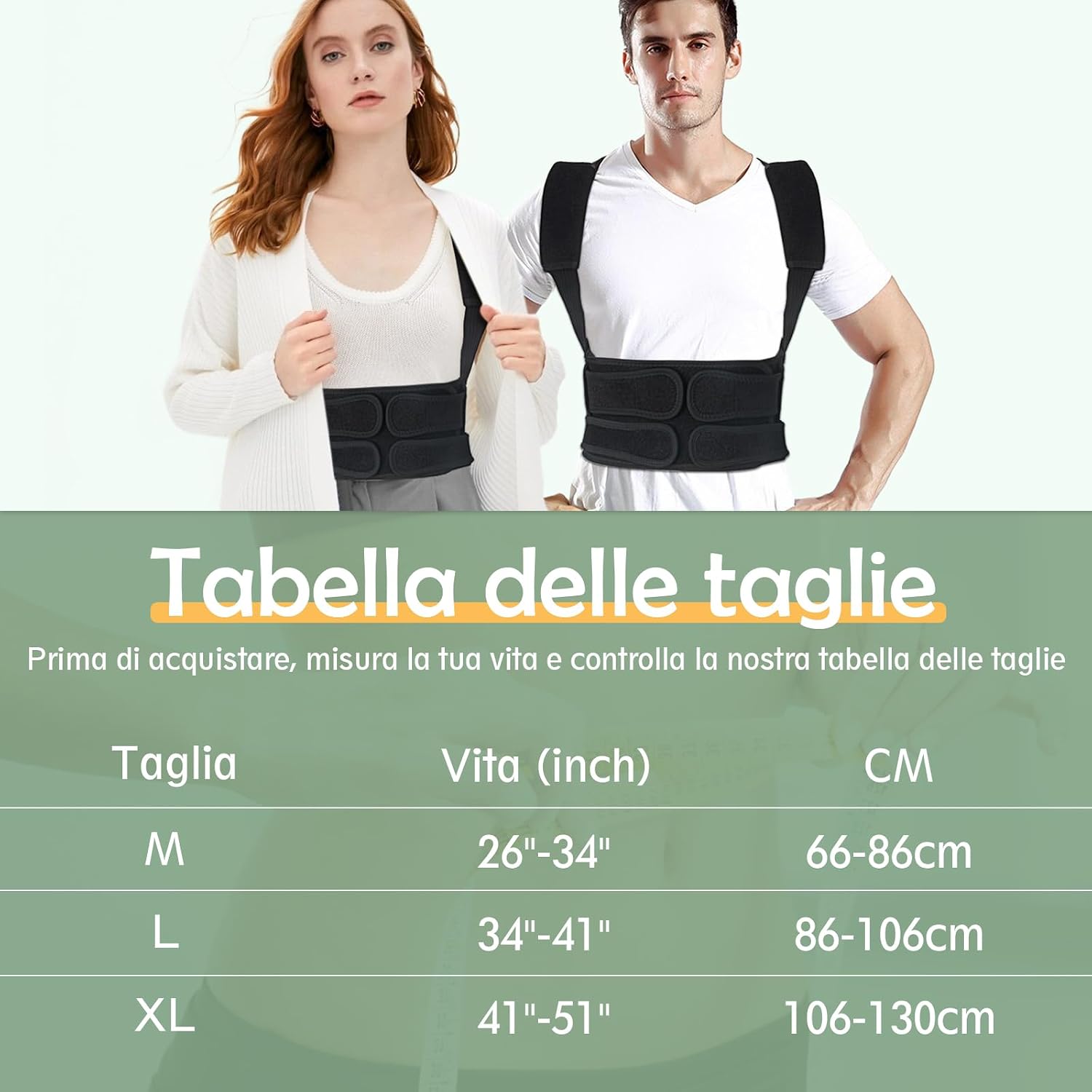 Thumbnail 4 de Fascia Posturale Spalle Schiena Regolabile L