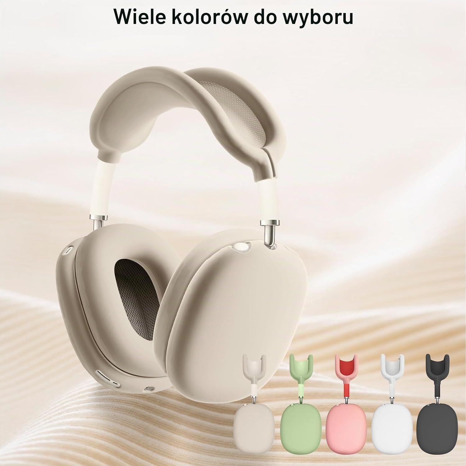 Thumbnail 6 de Ainiv silikonowe etui 3 w 1 do AirPods Max, Starlight