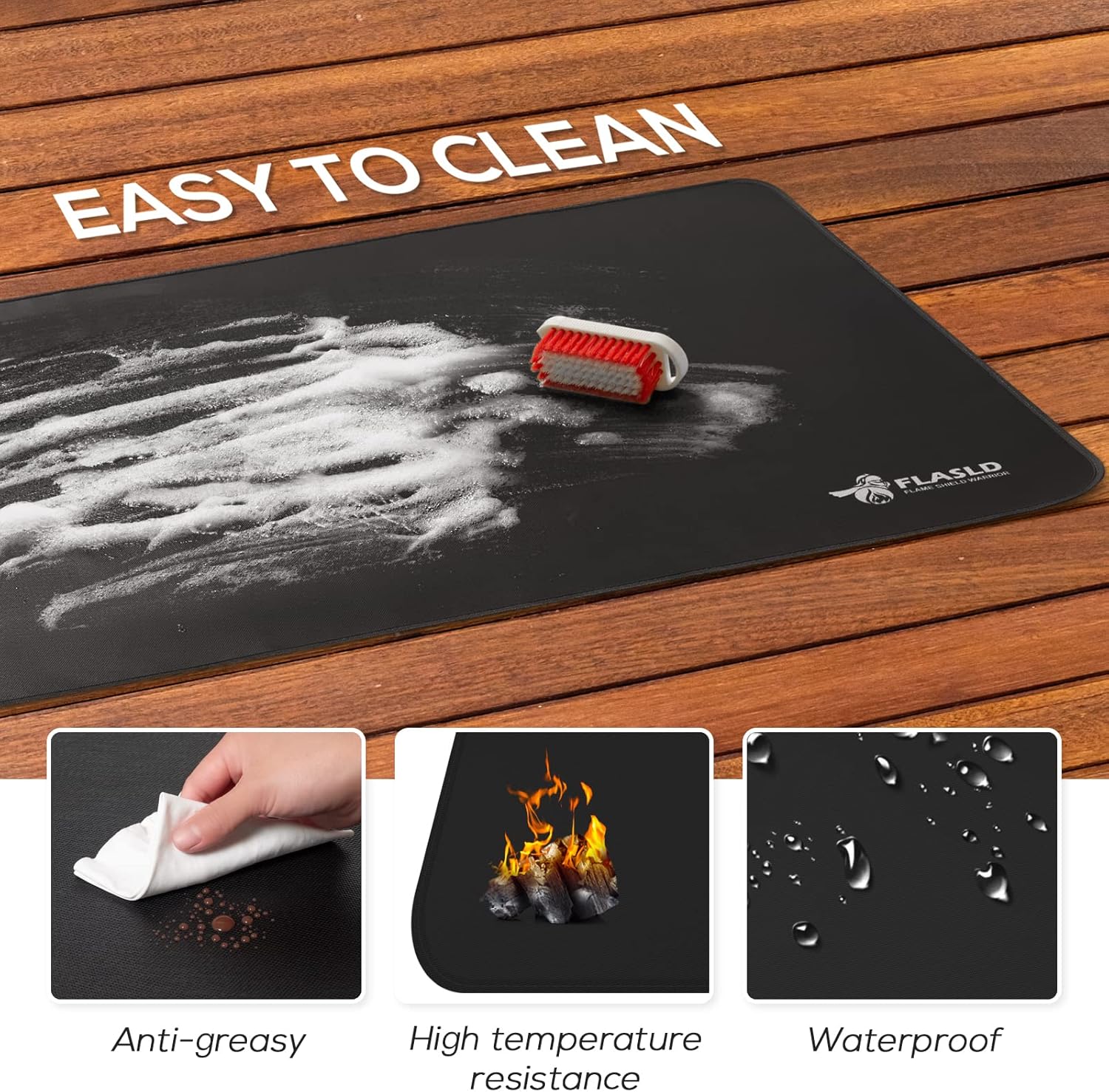 Thumbnail 6 de FLASLD Hearth Rug tappeto per caminetto 60x104 cm