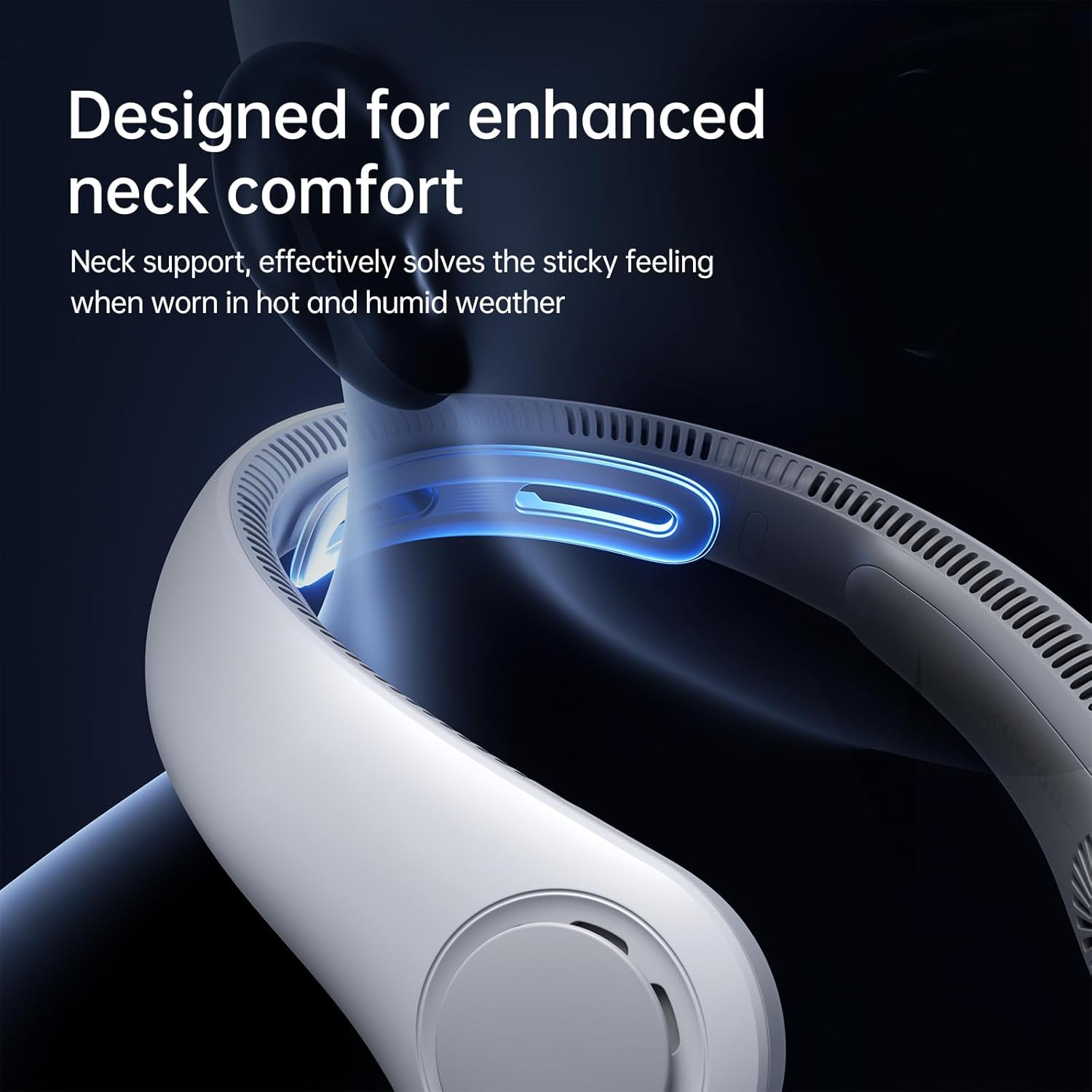 Thumbnail 1 de JISULIFE Portable Neck Fan Upgraded – Bladeless Hands-Free Personal Cooling