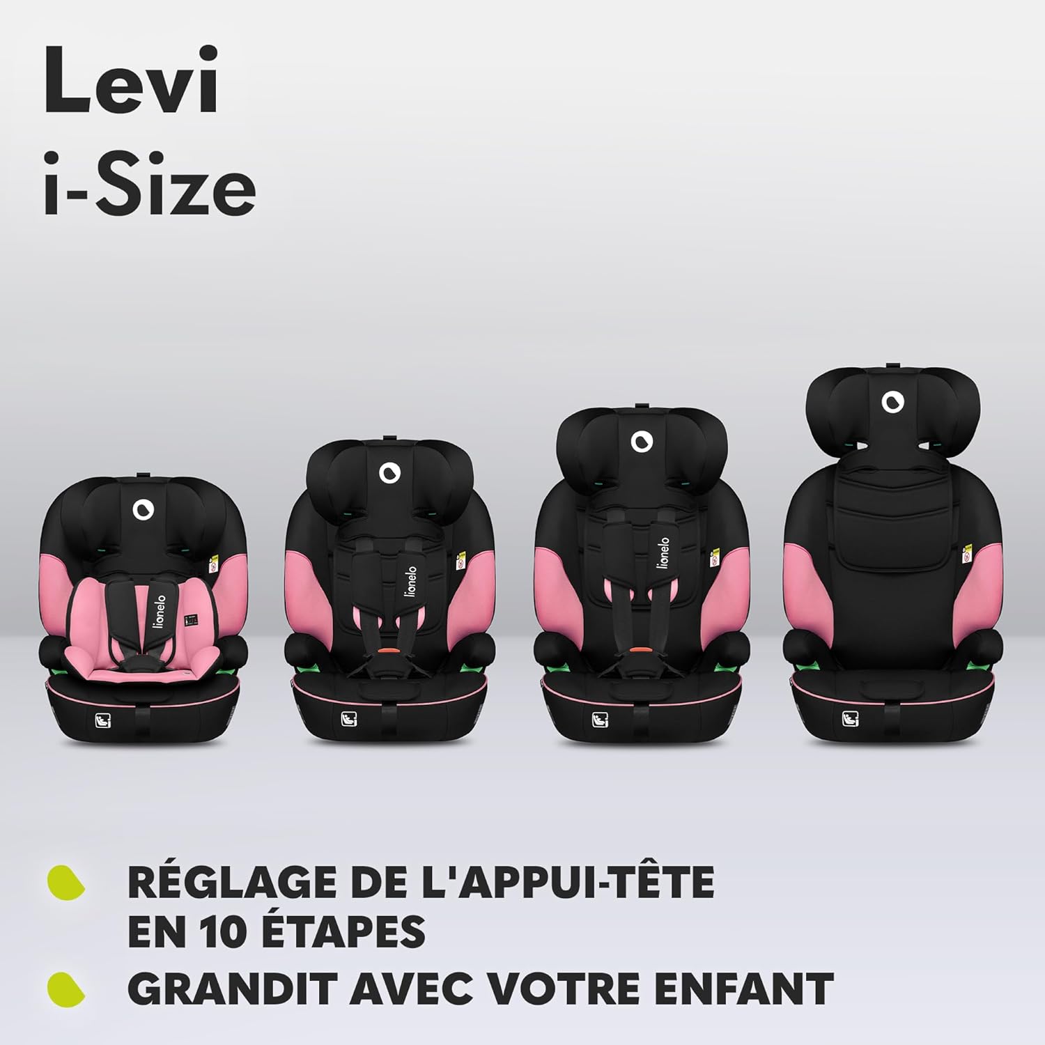 Thumbnail 6 de LIONELO Levi i-Size siège-auto 9–36 kg (76–150 cm) à ceintures 5 points et protection latérale