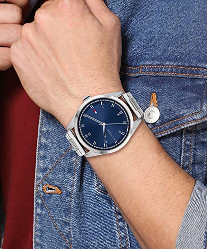 Thumbnail 3 de Tommy Hilfiger Montre Analogique Quartz pour Homme – Bracelet Acier Inoxydable Argenté, 1710455