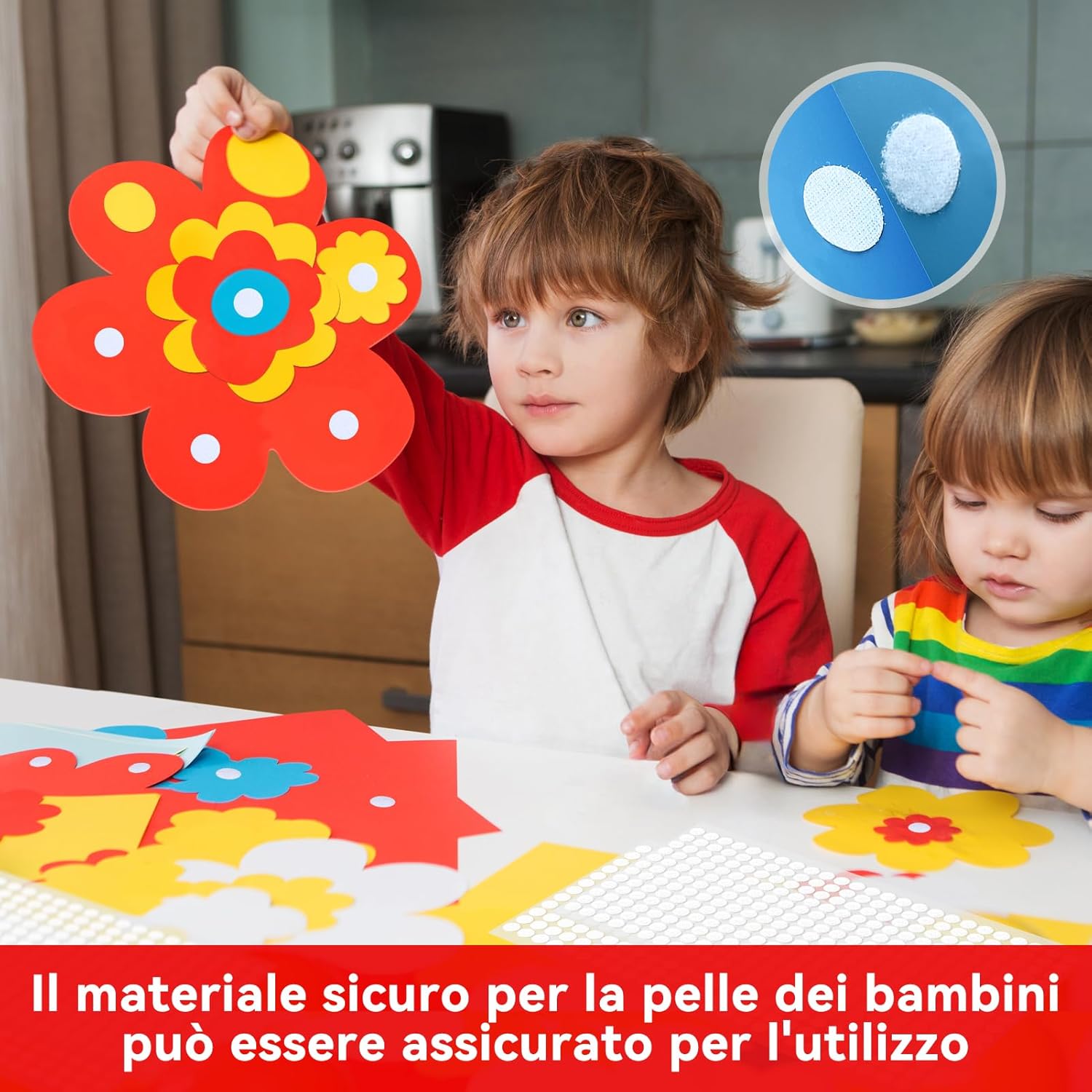 Thumbnail 4 de FIXCHORD 300 coppie di tondini adesivi tondi da 10 mm, puntini autoadesivi rimovibili con gancio e occhiello