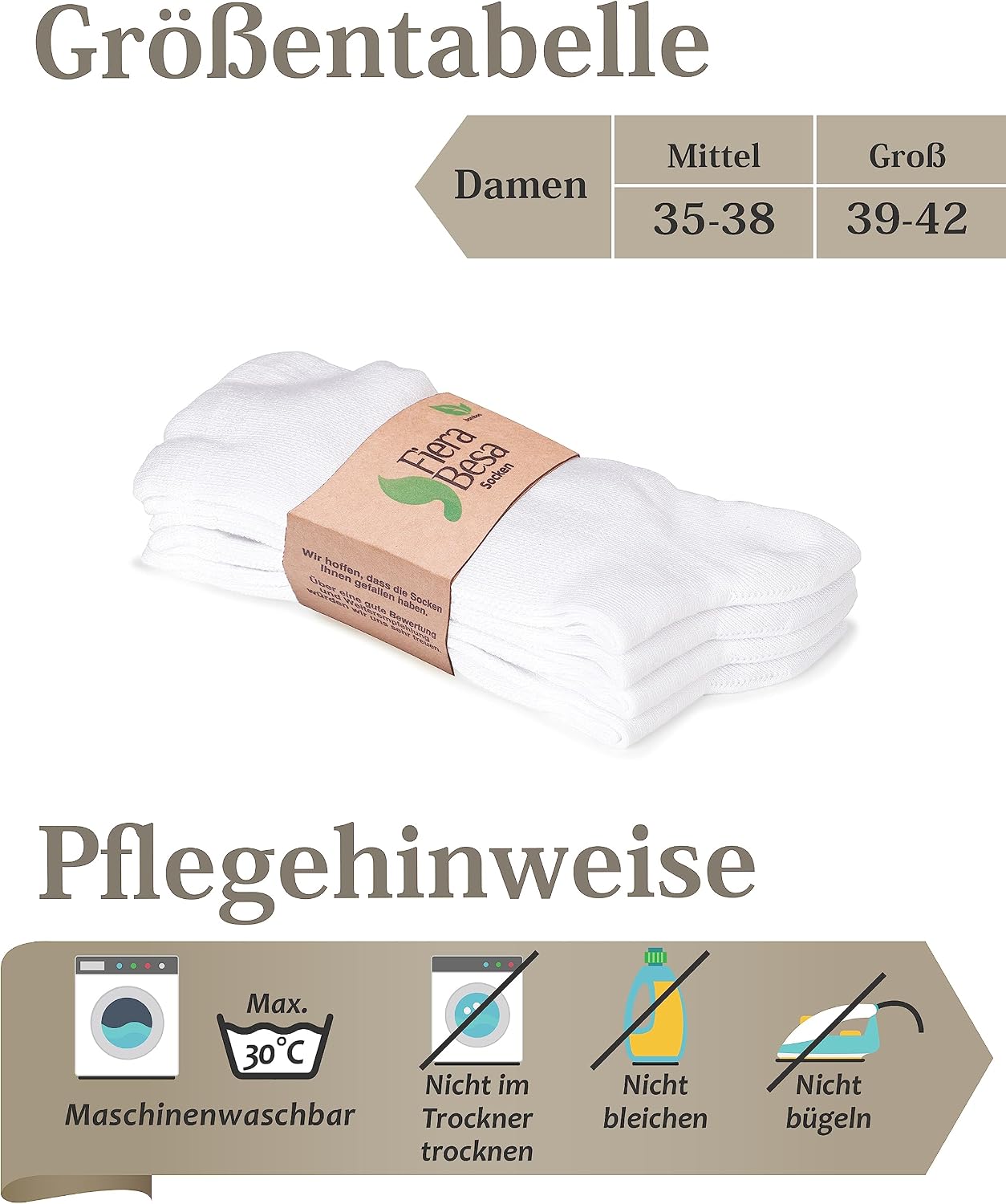 Detalle 2 de Diabetiker Socken Damen 4 Paar von Fiera Besa