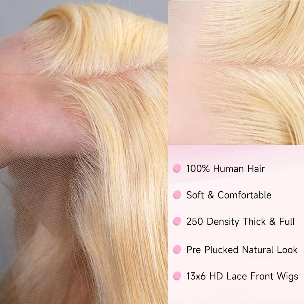 Thumbnail 6 de Kassamo 613 Lace Front Wig (Human Hair, 250 Density, 13x6 HD Lace) Body Wave, Pre-Plucked, 30 Inch