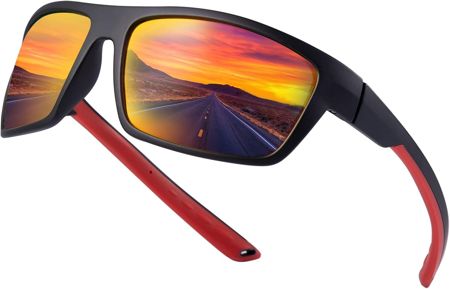 SKYWAY Polarized Sport Sunglasses (UV400) – wrap-around fit for cycling, running and more