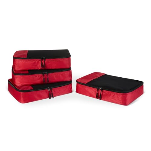 Detalle de Amazon Essentials Juego de 4 cubos viaje, mediano
