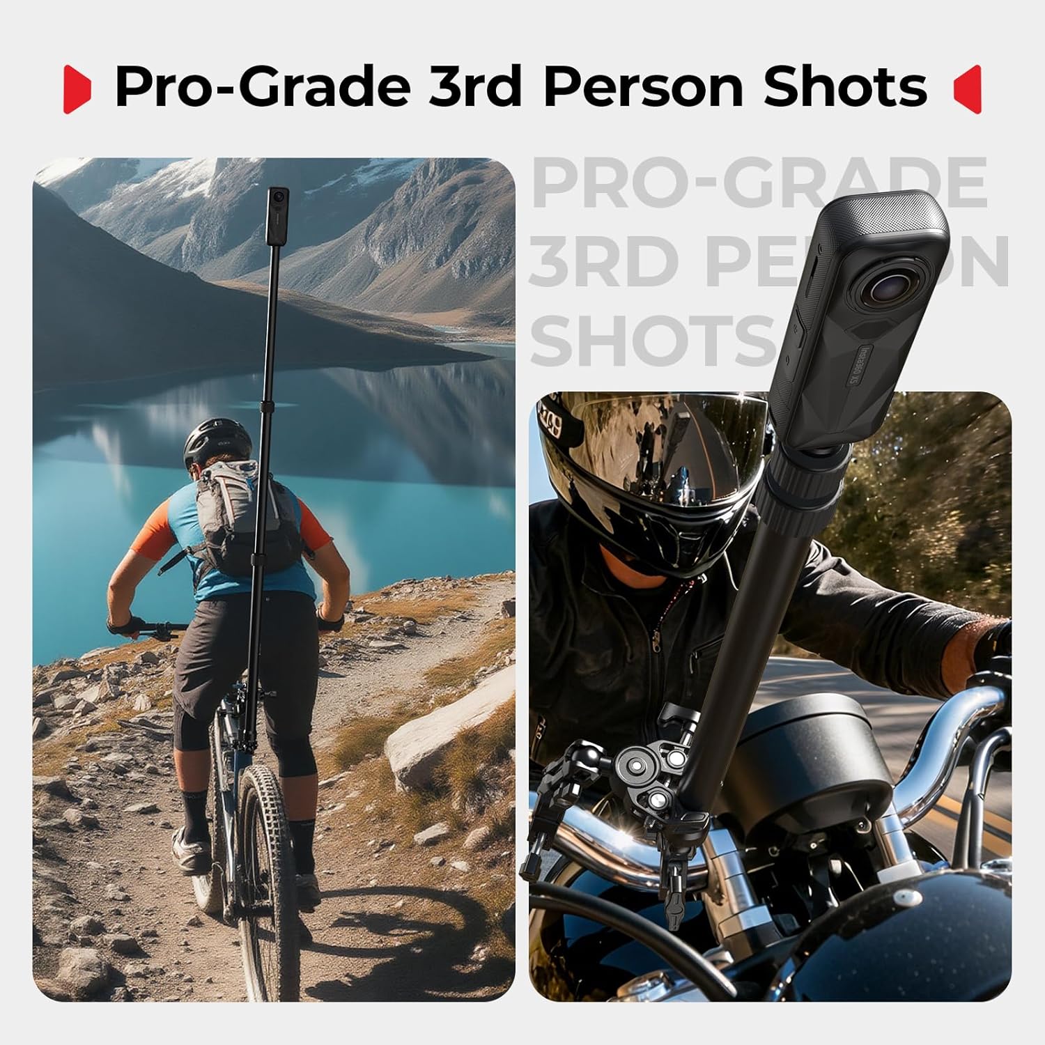 Thumbnail 2 de SmallRig Kit di supporto moto per fotocamera 360°: stabilità e versatilità su manubri e superfici cilindriche