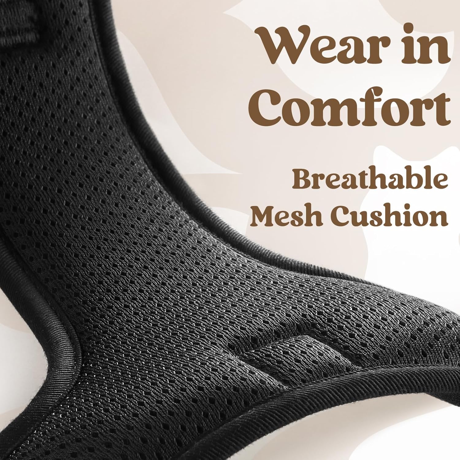 Thumbnail 6 de rabbitgoo Dog Harness for Large (XL) — No-Pull Adjustable Soft Padded Vest with 3 Buckles, Reflective Strips & Control Handle