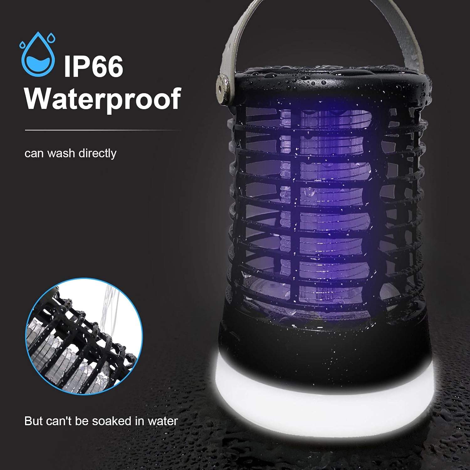Thumbnail 4 de Lampe Anti Moustique Rechargeable 3 en 1 – IP66 et USB, intérieur et extérieur