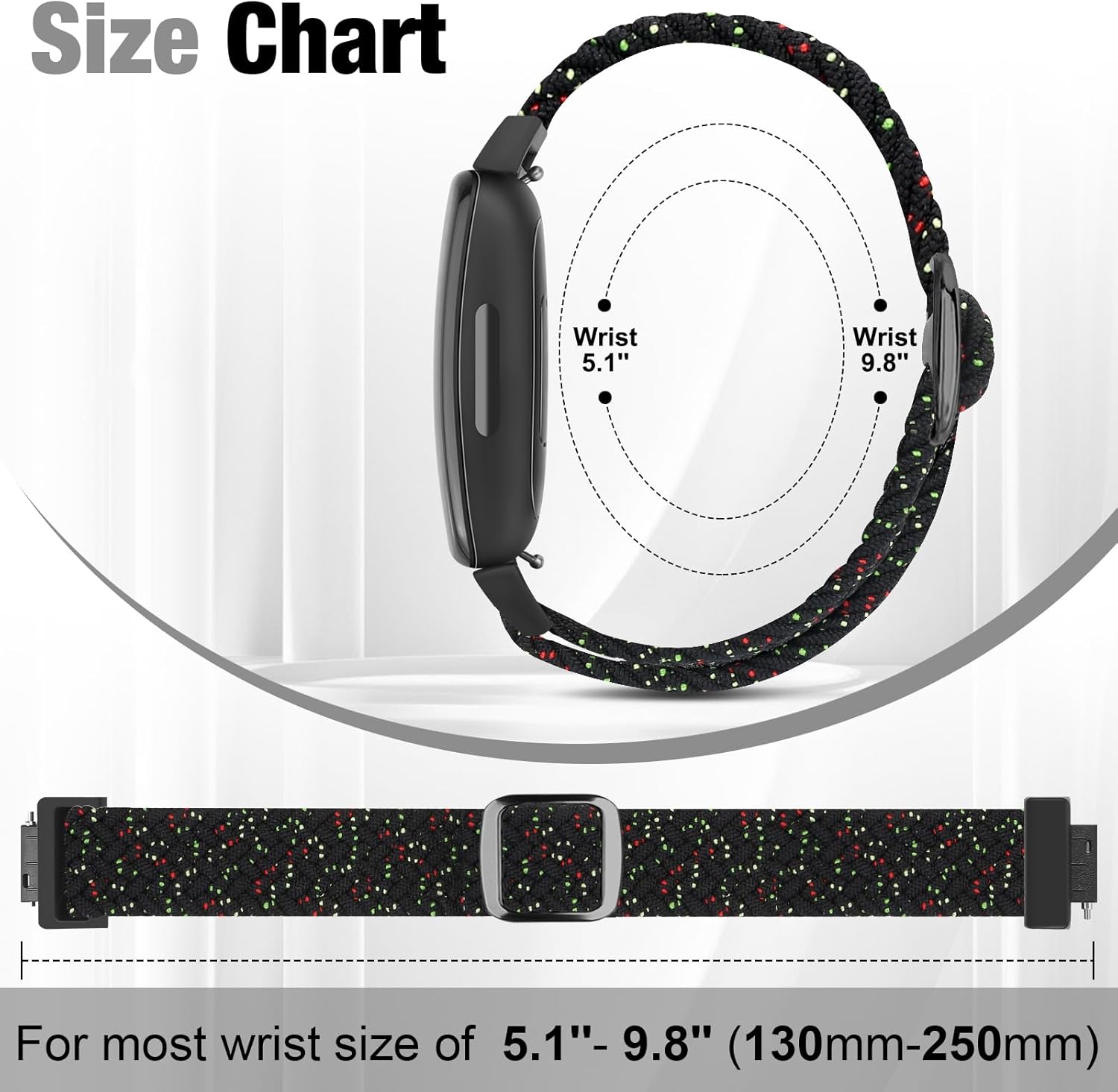 Thumbnail 3 de BTTNG Elastic Braided Strap 2 Pack 130–250mm