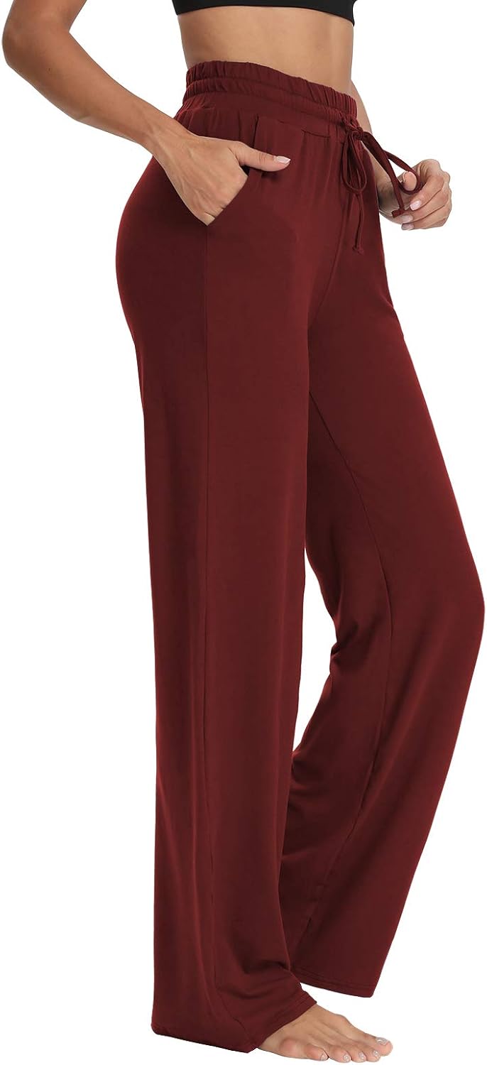 Detalle de Sarin Mathews Wide-Leg Yoga Pants, Polyester-Spandex