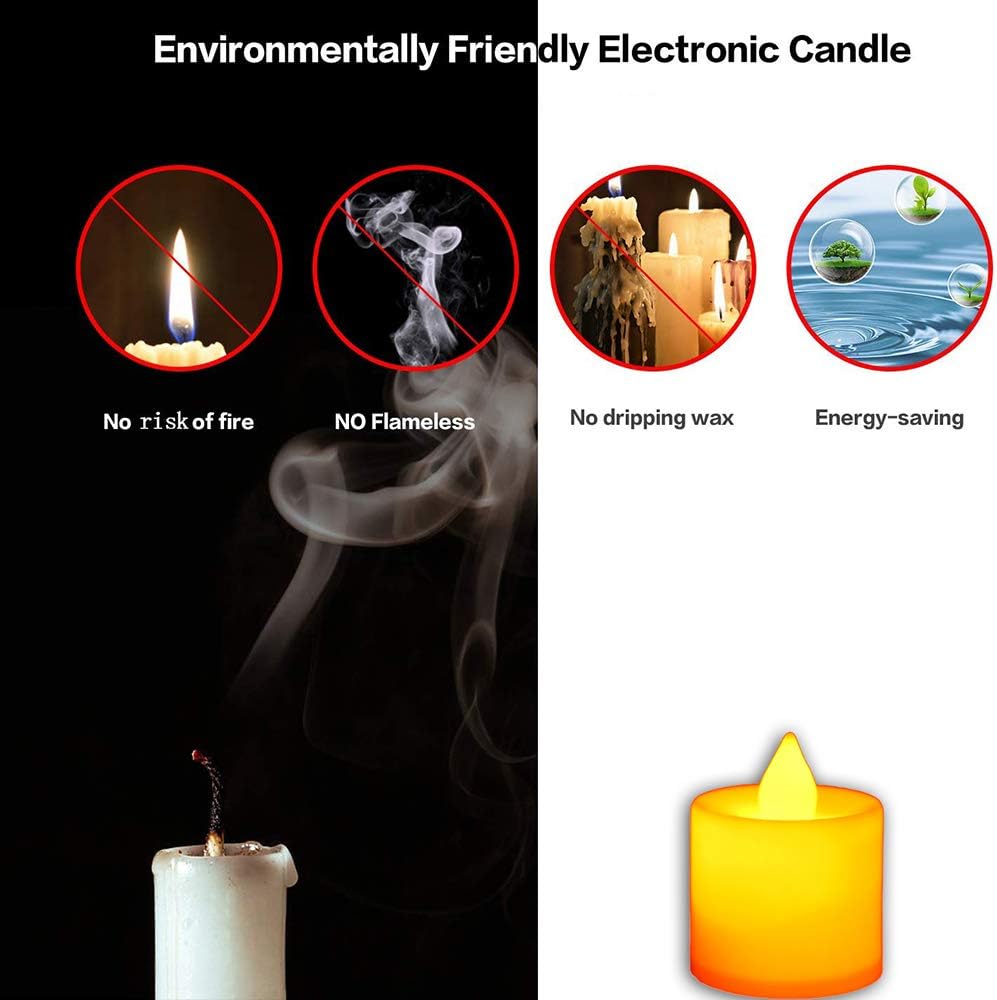 Thumbnail 3 de FANSIR LED Tea Light Candles (24-pack) – flameless battery tea lights for parties and home décor