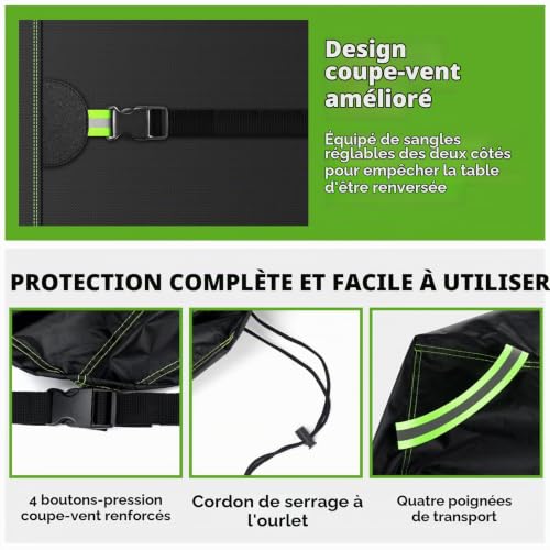 Thumbnail 2 de QCCQ Housse de Protection pour Meubles de Jardin Imperméable 200x100x75cm