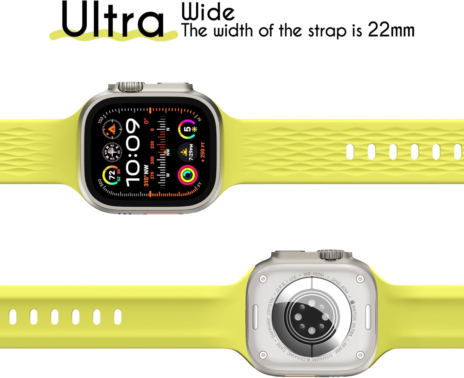 Thumbnail 5 de LULULOOK Sport Strap FKM for Apple Watch (49/46/45/44/42mm) breathable fluoroelastomer band