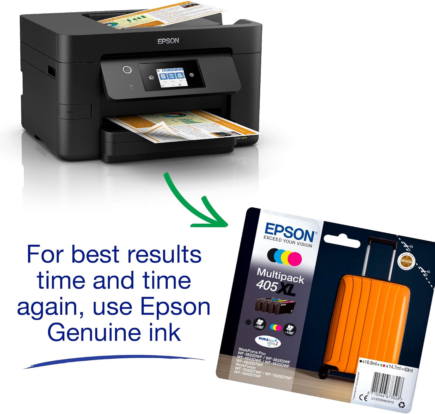 Thumbnail 5 de Epson WorkForce Pro WF-3820DWF A4 multifunction wireless inkjet printer