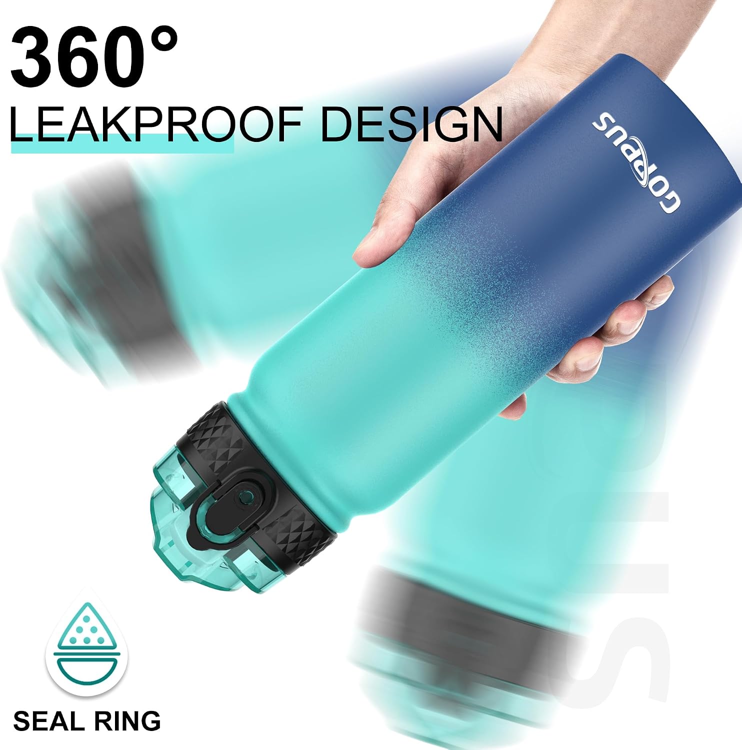 Thumbnail 2 de GOPPUS 600ml stainless water bottle with straw 🚰