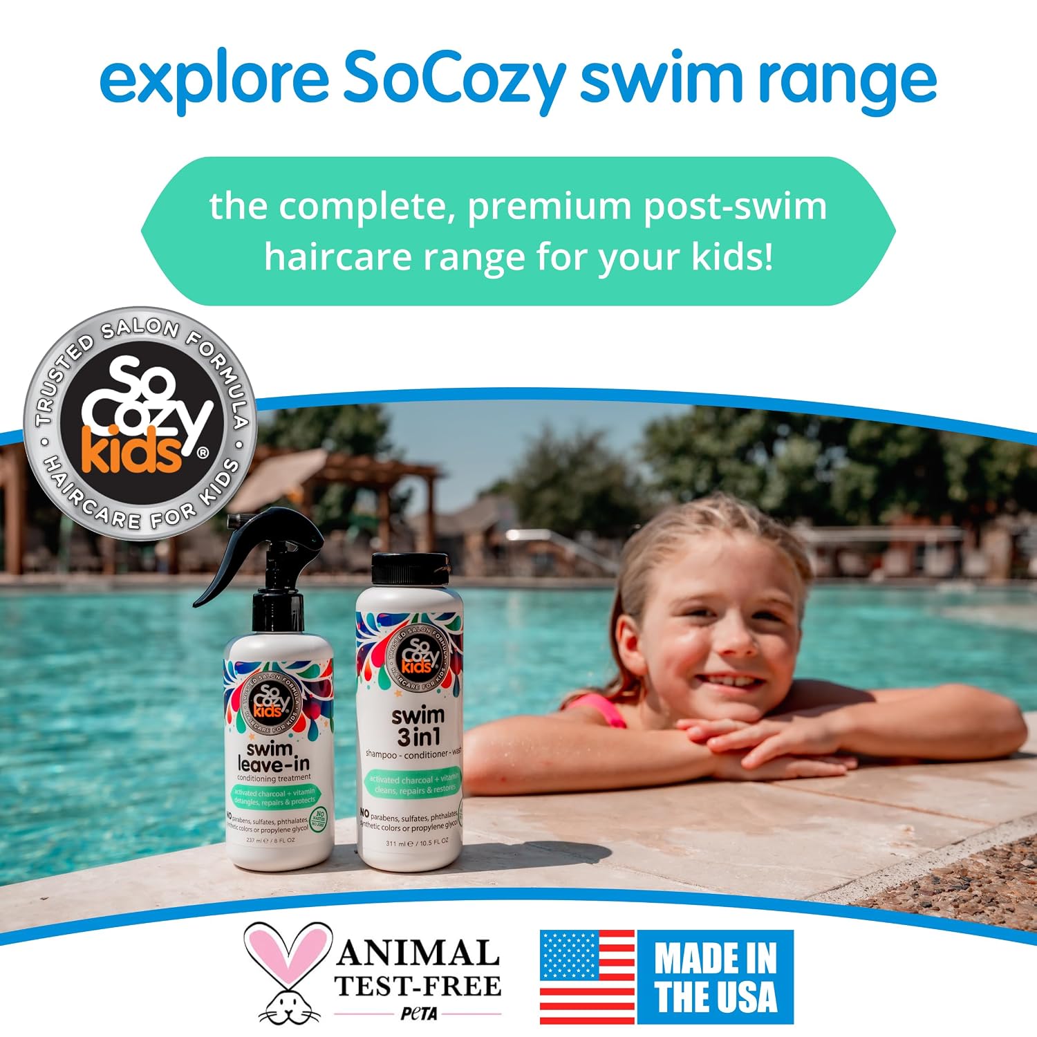 Thumbnail 6 de SO COZY Kids Swim Leave-In Conditioner Spray 2-Pack