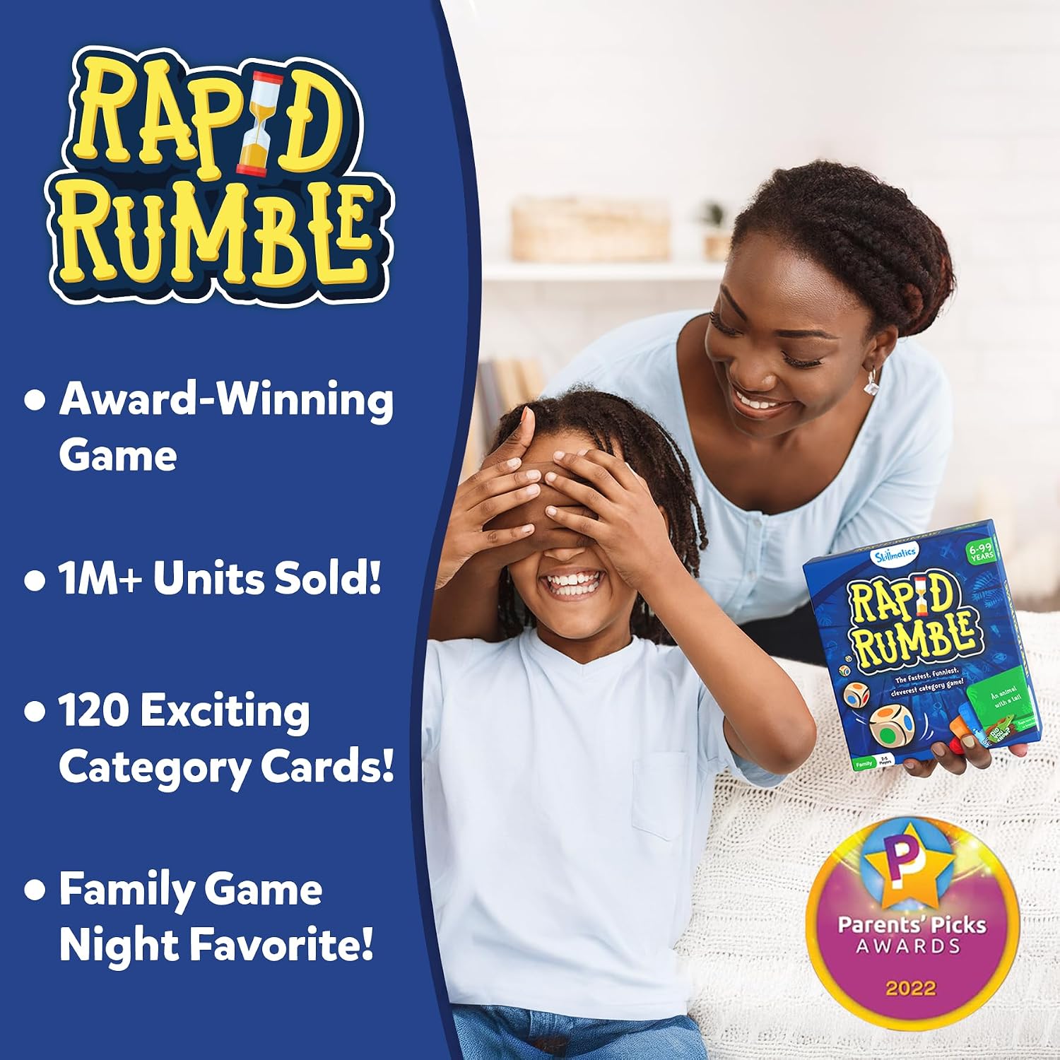 Detalle de Skillmatics Rapid Rumble board game 120 cards