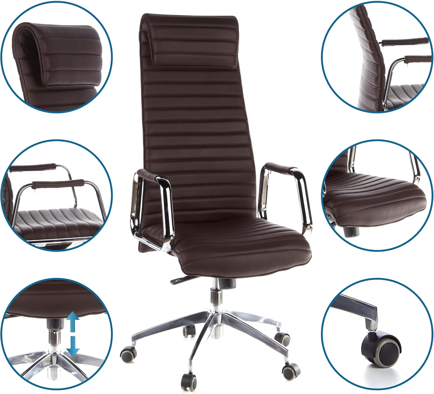 Thumbnail 4 de HJH Office ASPERA 20 Poltrona girevole 139 cm
