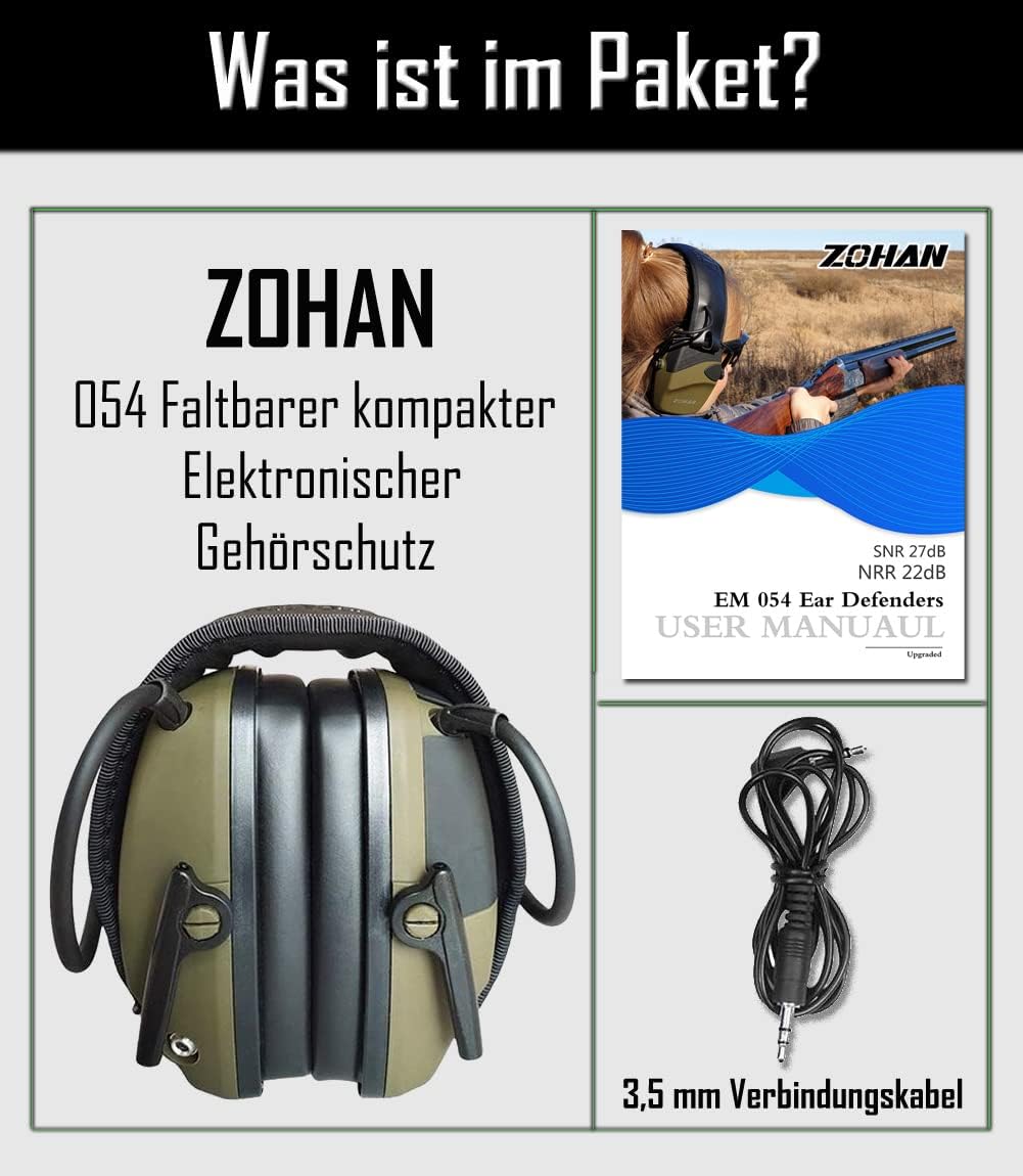 Thumbnail 5 de ZOHAN 054 Elektronischer Gehörschutz NRR22dB