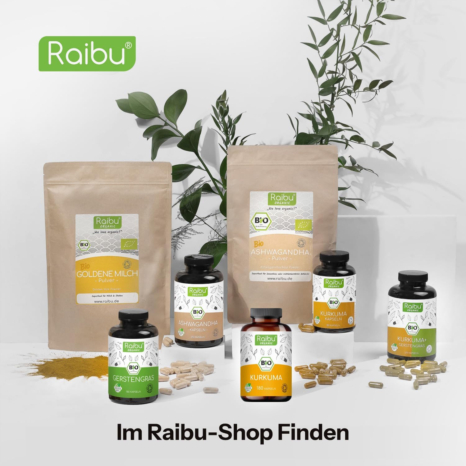 Thumbnail 6 de Raibu BIO Kurkuma Kapseln hochdosiert 180 Stück