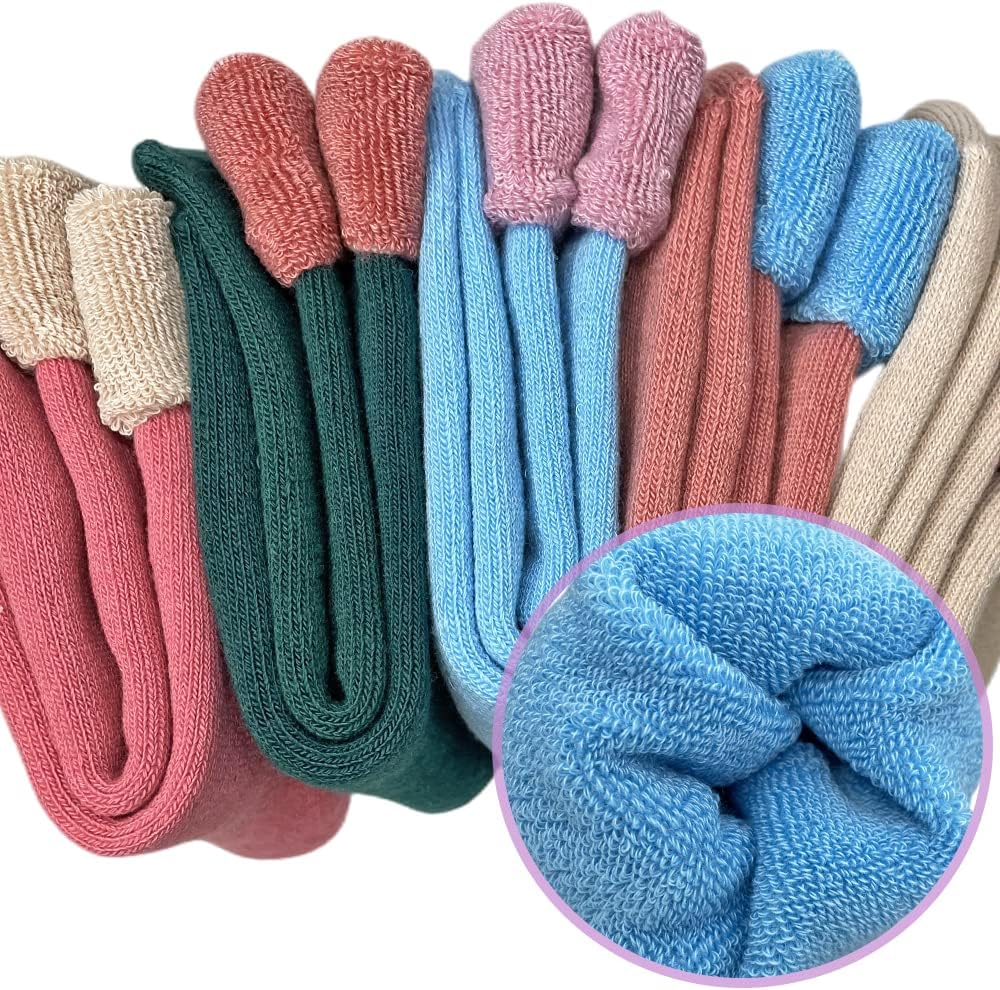 Detalle de VoJoPi Wool Socks for Women, 5 Pairs of Thermal Boot Socks, Sizes 5–10