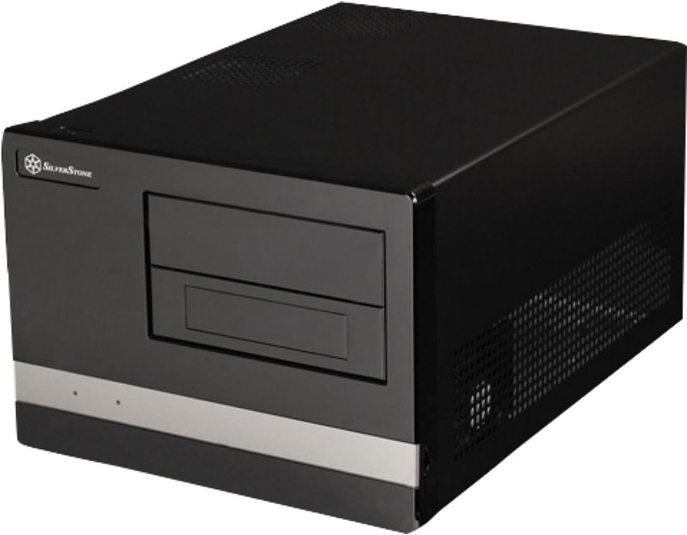 Detalle de SilverStone SST-SG02B-F USB 3.0 – czarna obudowa SFF Micro ATX ze stali
