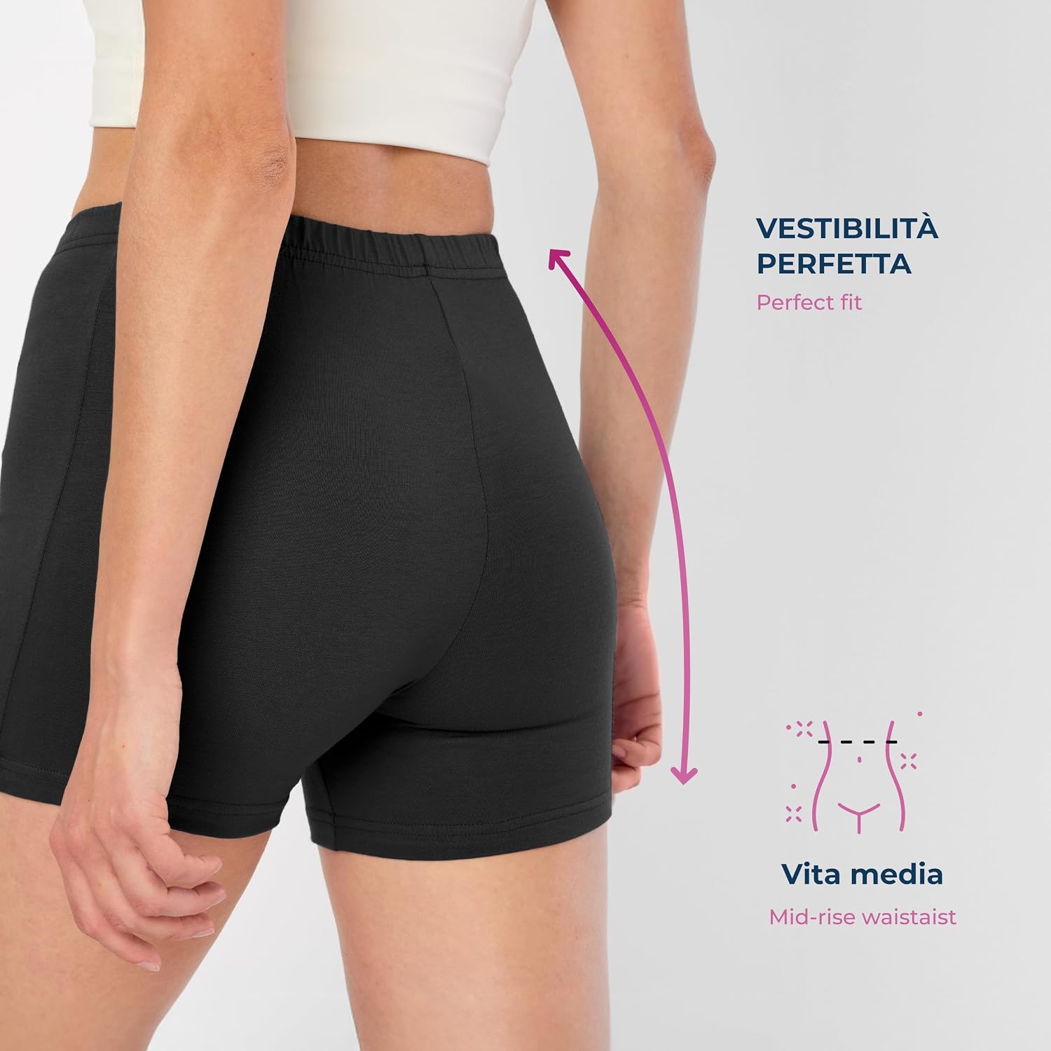 Thumbnail 3 de Merry Style Pantaloncini palestra donna in viscosa shorts sportivi MS10-391