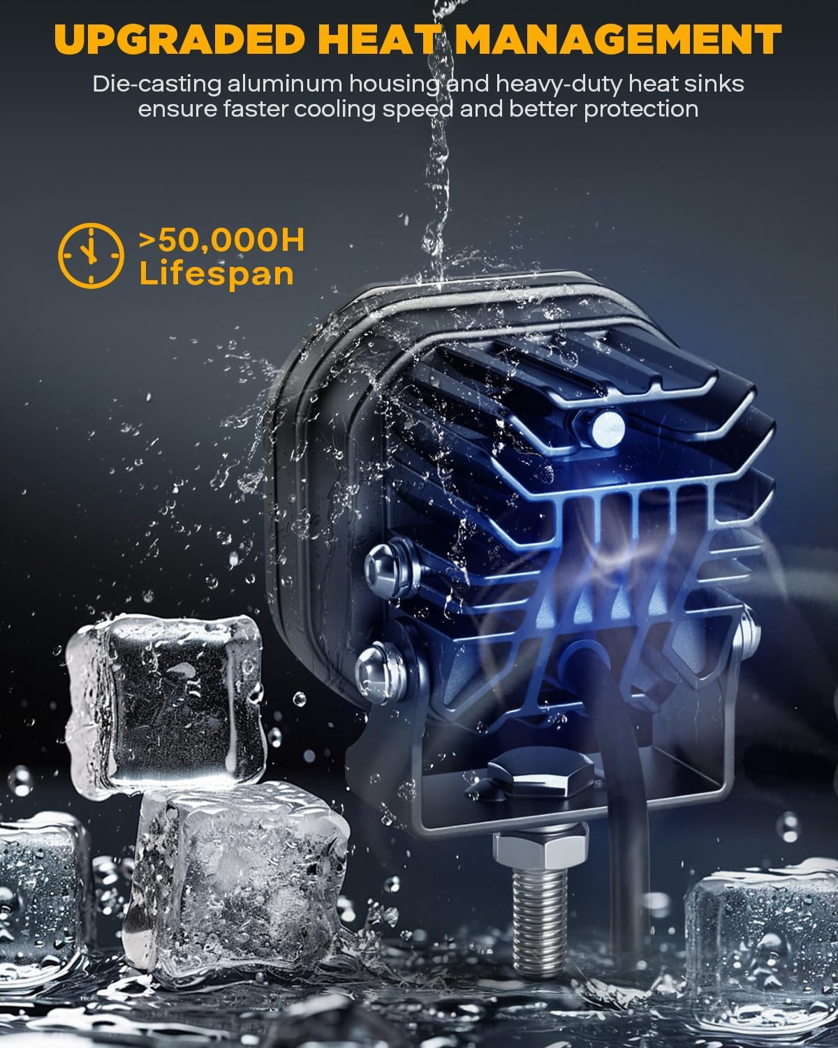 Thumbnail 5 de Auxbeam XP-Ultra 3in 80W LED Driving Pods